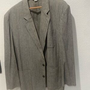 Claiborne Mens blazer black and white 44R